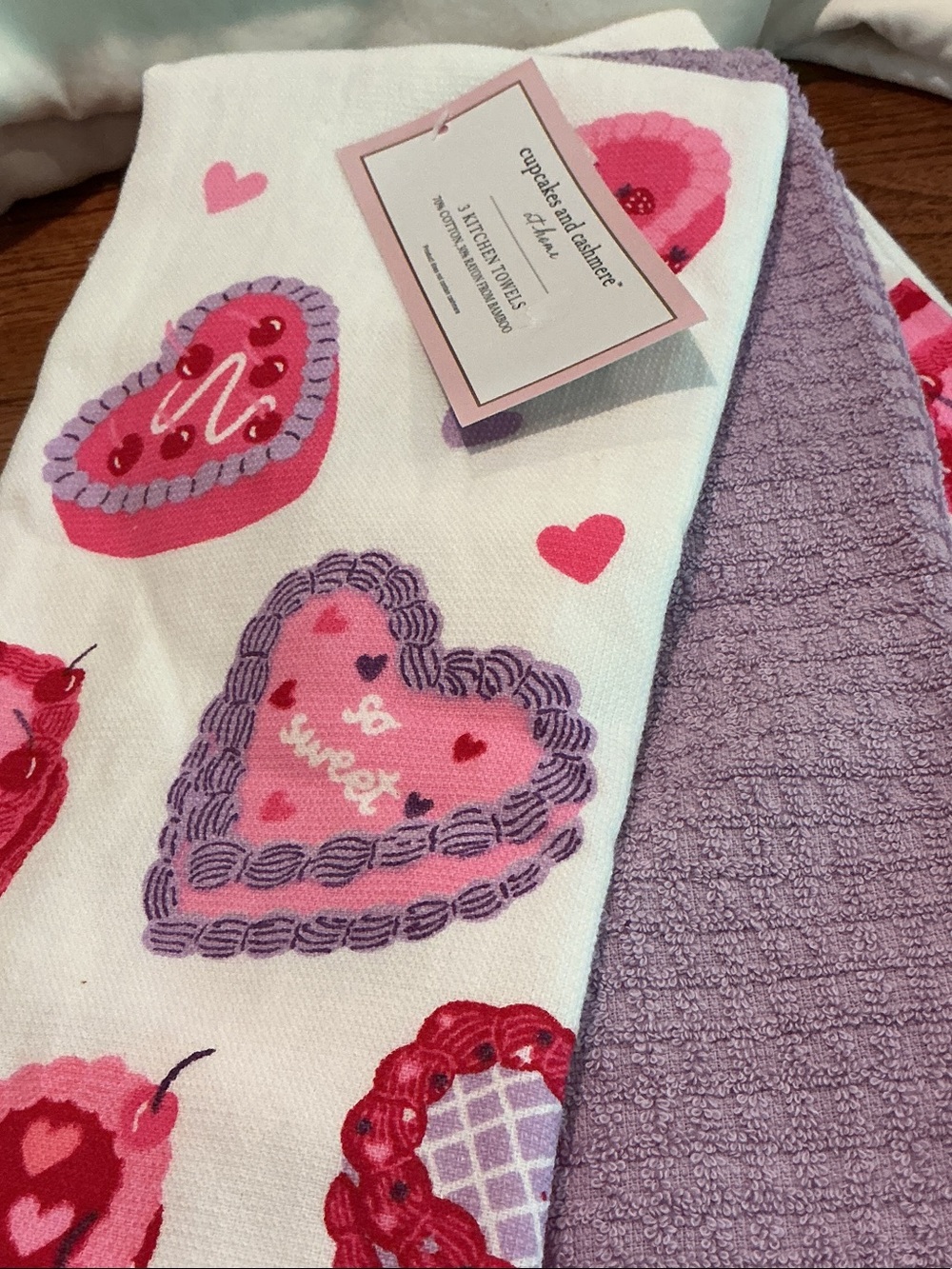 Valentines Day Kitchen Towels - Set of 3